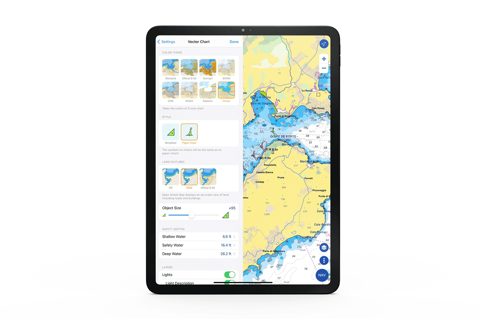 iPad TZ MAPS color palette