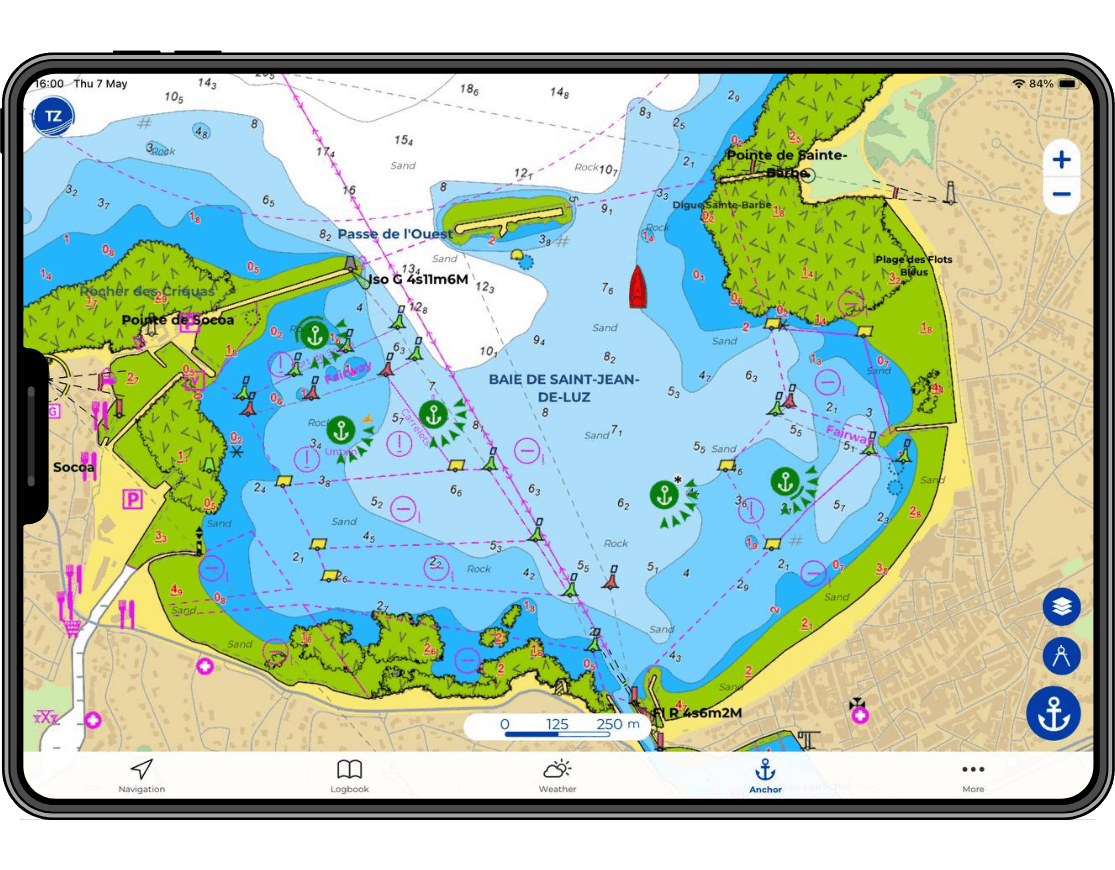 TZ MAPS - Dynamics mooring